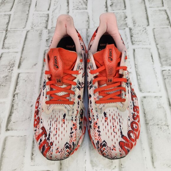 Asics Noosa Tri 14 Womens Sz 11 Tropical Cherry Tomato Triathlon Running Sneaker - Picture 9 of 10
